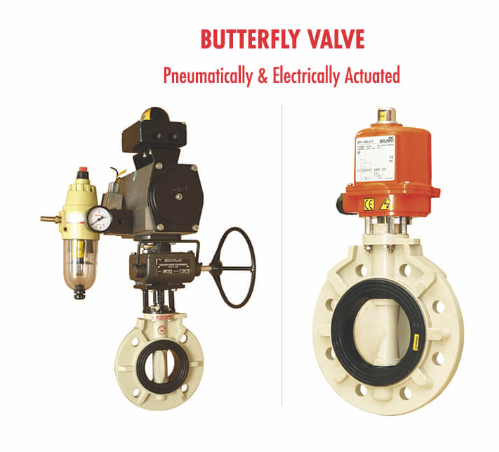 Butterfly Valves Pneumatically & Electrically Actuated